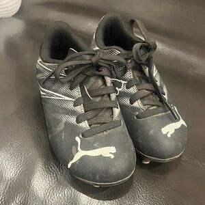 Puma Kids Black and White Sneakers